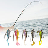 Maxbell Soft Fishing Lure Tackle Diving Mini for Trout Saltwater and Freshwater Black Green