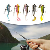 Maxbell Soft Fishing Lure Tackle Diving Mini for Trout Saltwater and Freshwater Black Green