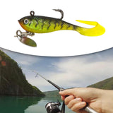 Maxbell Soft Fishing Lure Tackle Diving Mini for Trout Saltwater and Freshwater Black Green