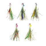 Maxbell Luminous Lifelike Squid Skirt Lure Sea Fishing Tackle Glow Fishing Bait Hook White
