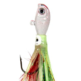 Maxbell Luminous Lifelike Squid Skirt Lure Sea Fishing Tackle Glow Fishing Bait Hook White
