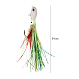 Maxbell Luminous Lifelike Squid Skirt Lure Sea Fishing Tackle Glow Fishing Bait Hook White