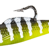 Maxbell Creative Fishing Lure Hook Lifelike Realistic Bait T Tail for Outdoor Yellow