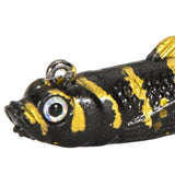 Maxbell Creative Fishing Lure Hook Lifelike Realistic Bait T Tail for Outdoor Black Aureate