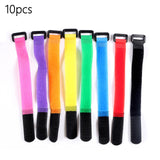 Maxbell 10Pcs Fishing Rod Tie Holders Wire Ties Hook Home Hoses Data Centers