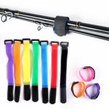 Maxbell 10Pcs Fishing Rod Tie Holders Wire Ties Hook Home Hoses Data Centers