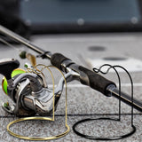 Maxbell Fishing Reel Display Stand Portable Stainless Steel Fishing Wheel Bracket Aureate