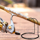 Maxbell Fishing Reel Display Stand Portable Stainless Steel Fishing Wheel Bracket Argent