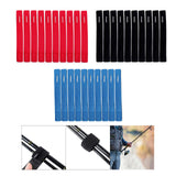 Maxbell 10Pcs Fishing Rod Belt Elastic for Fly Rods Fishing Rod Storage and Carrying Red