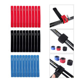Maxbell 10Pcs Fishing Rod Belt Elastic for Fly Rods Fishing Rod Storage and Carrying Red