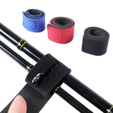 Maxbell 10Pcs Fishing Rod Belt Elastic for Fly Rods Fishing Rod Storage and Carrying Red