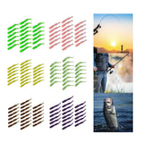Maxbell 20x Soft Fishing Lures Spiral Tail Baits Set for Saltwater Sea Fishing Green