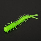 Maxbell 20x Soft Fishing Lures Spiral Tail Baits Set for Saltwater Sea Fishing Green