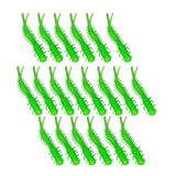 Maxbell 20x Soft Fishing Lures Spiral Tail Baits Set for Saltwater Sea Fishing Green