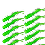 Maxbell 20x Soft Fishing Lures Spiral Tail Baits Set for Saltwater Sea Fishing Green