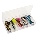 Maxbell 5Pcs Paddle Tail Soft Baits Fishing Lures Kit Diving for Redfish Trout