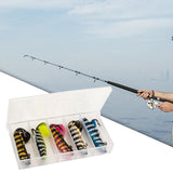 Maxbell 5Pcs Paddle Tail Soft Baits Fishing Lures Kit Diving for Redfish Trout