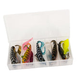 Maxbell 5x Head Soft Fishing Lure Tackle Kit with Box for Redfish Walleye Bass