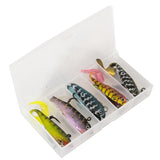 Maxbell 5x Head Soft Fishing Lure Tackle Kit with Box for Redfish Walleye Bass