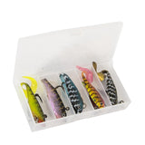 Maxbell 5x Head Soft Fishing Lure Tackle Kit with Box for Redfish Walleye Bass