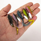 Maxbell 5x Head Soft Fishing Lure Tackle Kit with Box for Redfish Walleye Bass