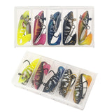Maxbell 5Pcs Paddle Tail Soft Baits Fishing Lures Kit Mini for Trout Walleye Redfish