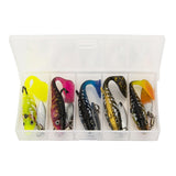 Maxbell 5Pcs Paddle Tail Soft Baits Fishing Lures Kit Mini for Trout Walleye Redfish