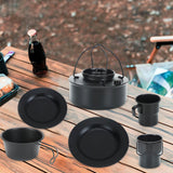 Maxbell Outdoor Tea Coffee Pot Teapot Camping Kettle for Hiking Barbecue Backpacking 0.9L 14.5x6cm
