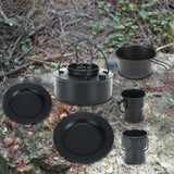 Maxbell Outdoor Tea Coffee Pot Teapot Camping Kettle for Hiking Barbecue Backpacking 0.9L 14.5x6cm