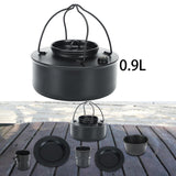 Maxbell Outdoor Tea Coffee Pot Teapot Camping Kettle for Hiking Barbecue Backpacking 0.9L 14.5x6cm