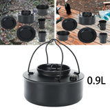 Maxbell Outdoor Tea Coffee Pot Teapot Camping Kettle for Hiking Barbecue Backpacking 0.9L 14.5x6cm