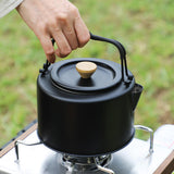 Maxbell Outdoor Tea Coffee Pot Teapot Camping Kettle for Hiking Barbecue Backpacking 0.9L 14.5x6cm