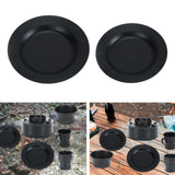 Maxbell Round Tableware Plate Dinner Cookware Camping Dish for Fishing Picnic Indoor 22.3cmx22.3cm