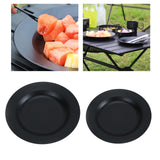 Maxbell Round Tableware Plate Dinner Cookware Camping Dish for Fishing Picnic Indoor 22.3cmx22.3cm