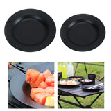 Maxbell Round Tableware Plate Dinner Cookware Camping Dish for Fishing Picnic Indoor 22.3cmx22.3cm