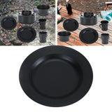 Maxbell Round Tableware Plate Dinner Cookware Camping Dish for Fishing Picnic Indoor 22.3cmx22.3cm