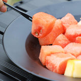 Maxbell Round Tableware Plate Dinner Cookware Camping Dish for Fishing Picnic Indoor 18.3cmx18.3cm