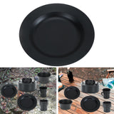 Maxbell Round Tableware Plate Dinner Cookware Camping Dish for Fishing Picnic Indoor 18.3cmx18.3cm