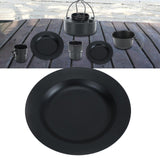 Maxbell Round Tableware Plate Dinner Cookware Camping Dish for Fishing Picnic Indoor 18.3cmx18.3cm