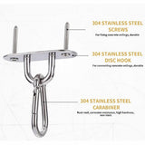 Maxbell Pad Eye Plate Portable Swing Mount Hook Sturdy for Home Use Boat Accessories Quantity 4
