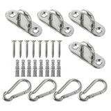 Maxbell Pad Eye Plate Portable Swing Mount Hook Sturdy for Home Use Boat Accessories Quantity 4
