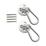 Maxbell Pad Eye Plate Sturdy Swing Mount Hook for Rock Climbing Shade Sail Home Use 6cmx3cm