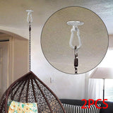 Maxbell Pad Eye Plate Sturdy Swing Mount Hook for Rock Climbing Shade Sail Home Use 6cmx3cm