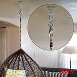 Maxbell Hammock Chair Hanging Kit Hardware Hook Stainless Steel for Yoga Swings 2pcs pad eye