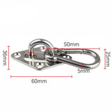Maxbell Pad Eye Plate Swing Hook for Boat Accessories Decking Rope Fitting Home Use StyleD