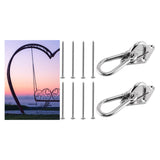 Maxbell Pad Eye Plate Swing Hook for Boat Accessories Decking Rope Fitting Home Use StyleD