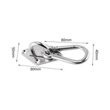 Maxbell Pad Eye Plate Swing Hook for Boat Accessories Decking Rope Fitting Home Use StyleE