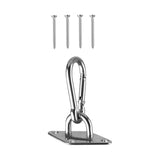 Maxbell Pad Eye Plate Swing Hook for Boat Accessories Decking Rope Fitting Home Use StyleE