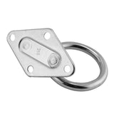 Maxbell Diamond Pad Eye Plate with Ring Heavy Duty for Boat Rigging Training Straps 8mm