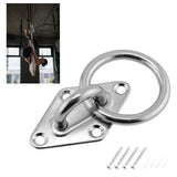 Maxbell Diamond Pad Eye Plate with Ring Heavy Duty for Boat Rigging Training Straps 8mm